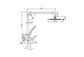 Pavia Compact Twin Shower with 200mm Round Head Matte Black