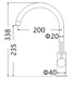 Roul Kitchen Sink Mixer Gun Metal