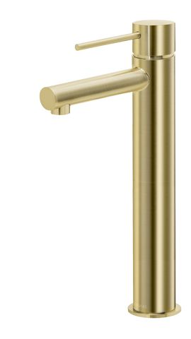 Roul Tall Basin Mixer Brushed Gold