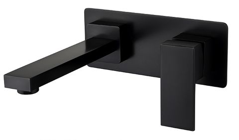 Taran Wall Basin Mixer Matte Black