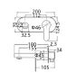 Vogh Wall Basin Mixer Chrome