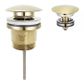 Universal Mushroom 32mm Burshed Gold Pop Up Waste