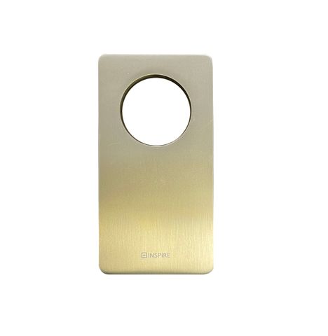 Shower Mixer Plate Brushed Gold