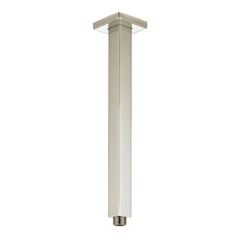 Taran 300mm Brushed Nickel Ceiling Shower Arm Square