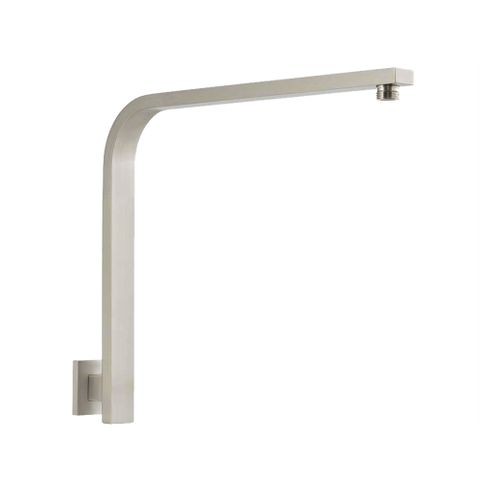 Taran Brushed Nickel Gooseneck Shower Arm Square