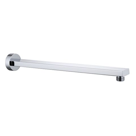 Taran 400mm Chrome Straight Wall Arm Square