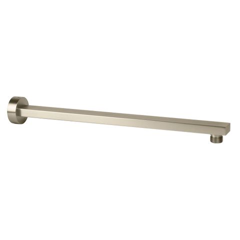 Taran 400mm Brushed Nickel Straight Wall Arm Square