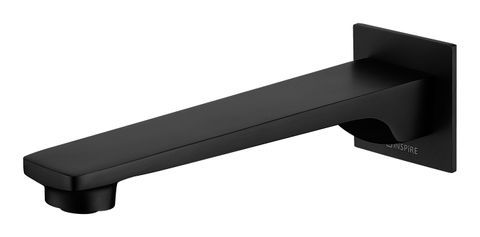 Zevio Matte Black Bath Spout