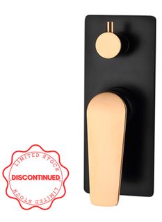 Zevio Diverter Shower Mixer Matte Black & Rose Gold