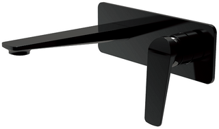 Zevio Wall Basin Mixer Matte Black