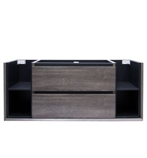 Maximo 1200mm Amazon Grey Wall Hung Cabinet Only Drawer & Shelves