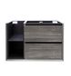 Maximo 750mm Amazon Grey Wall Hung Cabinet Only Left Shelf