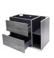 Maximo 750mm Amazon Grey Wall Hung Cabinet Only Right Shelf