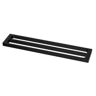 Taran 600mm Black Double Towel Rail