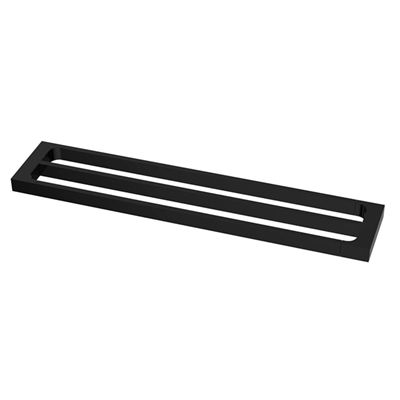 Taran 600mm Black Double Towel Rail