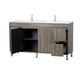Maxio 1500x460x850 Amazon Grey Cabinet with Drawer and Leg (MDF)