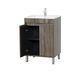 Maxio 600x370x850 Amazon Grey Cabinet with Door and Leg (MDF)