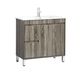 Maxio 750x460x850 Amazon Grey Cabinet with LH Drawer and Leg (MDF)