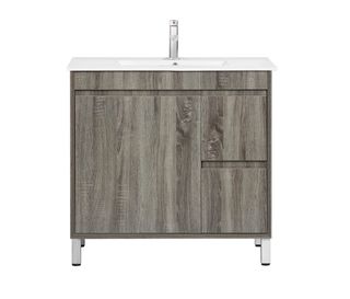 Maxio 750x460x850 Amazon Grey Cabinet with RH Drawer and Leg (MDF)