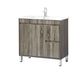 Maxio 750x460x850 Amazon Grey Cabinet with RH Drawer and Leg (MDF)