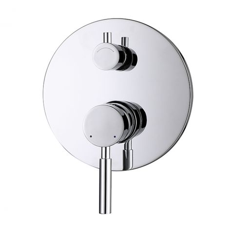 Pavia Wall Diverter Mixer Chrome