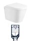 Alzano WH Rimless Pan Thick Seat/ R&T Inwall Cistern (Button Order Separately)
