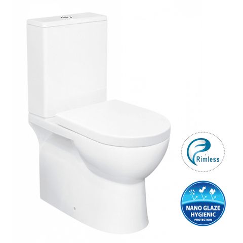 Bella Rimless Toilet Suite with Geberit Flush System