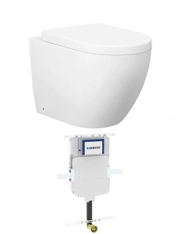 Voghera Toilet Package - WF Pan, Geberit Sigma8 Cistern (Button Sold Separately)