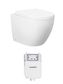 Voghera Toilet Package - WF Pan, Thick seat, Geberit Sigma8 Cistern (Button Sold Separately)
