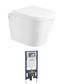Alzano WH Rimless Pan Thick Seat / Geberit Inwall Cistern (Button Order Separately)