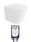 Alzano Wall Hung Pan & R&T Inwall Cistern with Frame (Button Order Separately)