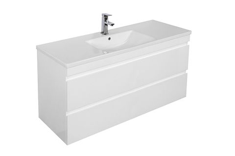 Dover 900mm Gloss White Wall Hung Vanity