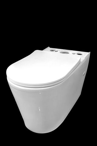 Alzano Rimless Toilet Suite Pan Slim Seat