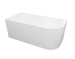 Left Corner 1700X800X600 Gloss White Bathtub NF
