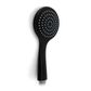 Pavia Black Shower Rail with Round Handheld Shower Piece