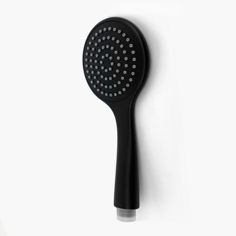 Pavia Black Handheld Shower Piece Round