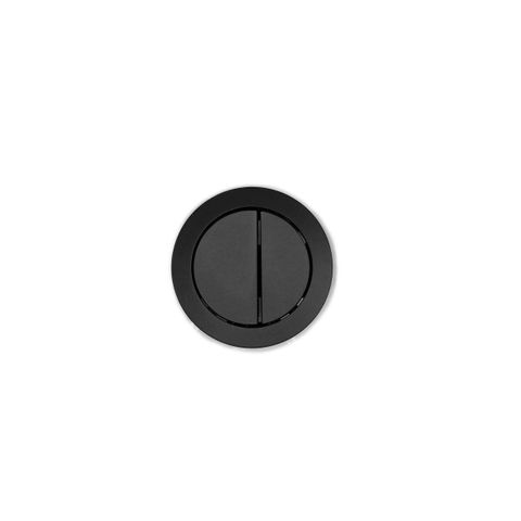 Round Toilet Flush Button Matte Black