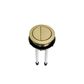 Round Toilet Flush Button Gold