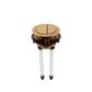 Round Toilet Flush Button Rose Gold