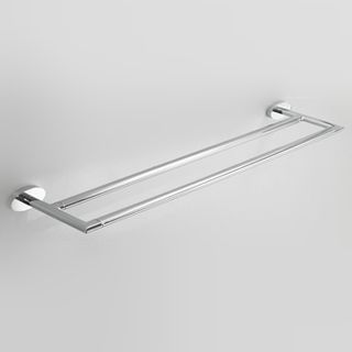 Icon 600mm Solid Brass Double Towel Rail