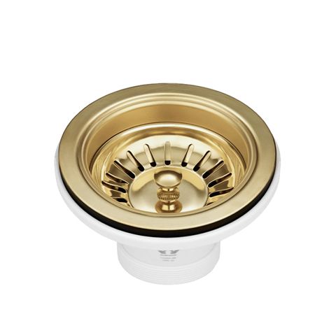 Sink Basket Waste Brushed Gold