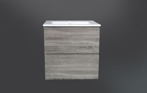 Dover 600mm Amazon Grey Wall Hung Vanity