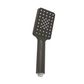 Taran 250mm Gun Metal Twin Shower On Rail Top Inlet Square