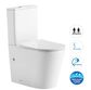 Radiant Toilet Suite Slim Seat Gloss White