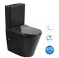 Radiant Toilet Suite Slim Seat Matte Black