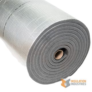 P/E Duct Sheet Foil Faced - 25mm x 1.2m - 10m roll