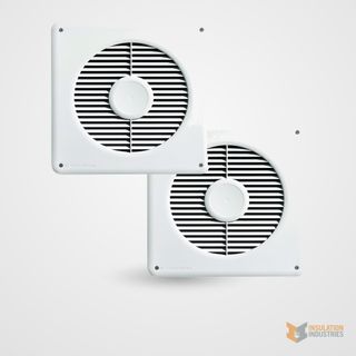 Ecofan 24V Subfloor Ventilator - 250mm - White - twin pack