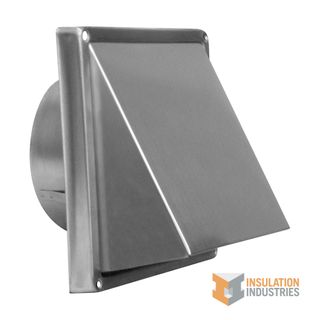 100mm Stainless Steel Hood Vent with Cinder Mesh Insert
