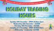 Holiday Trading Hours 2024