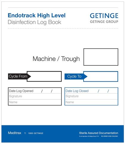 ENDOTRACK DISINFECTION LOG BOOK